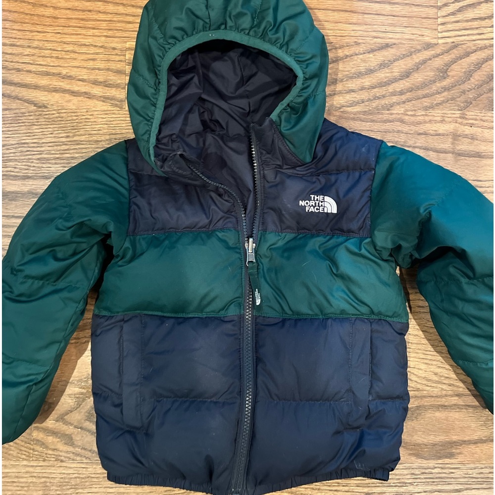 Toddler North Face Puffer coat reversible